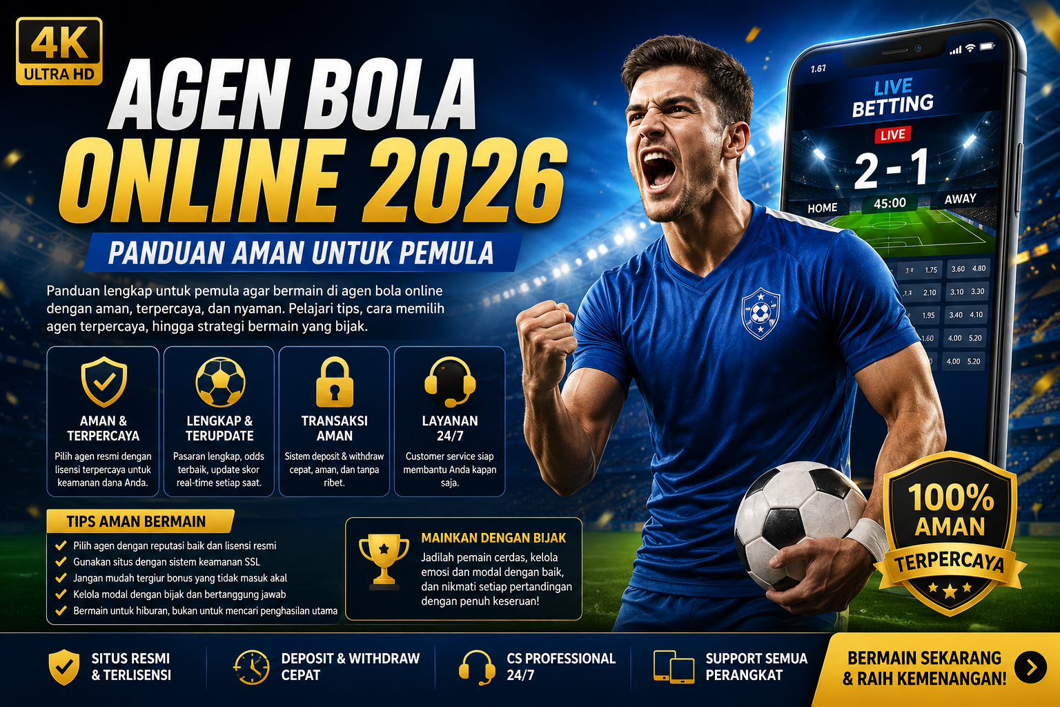 Agen Bola Online 2026: Panduan Aman untuk Pemula